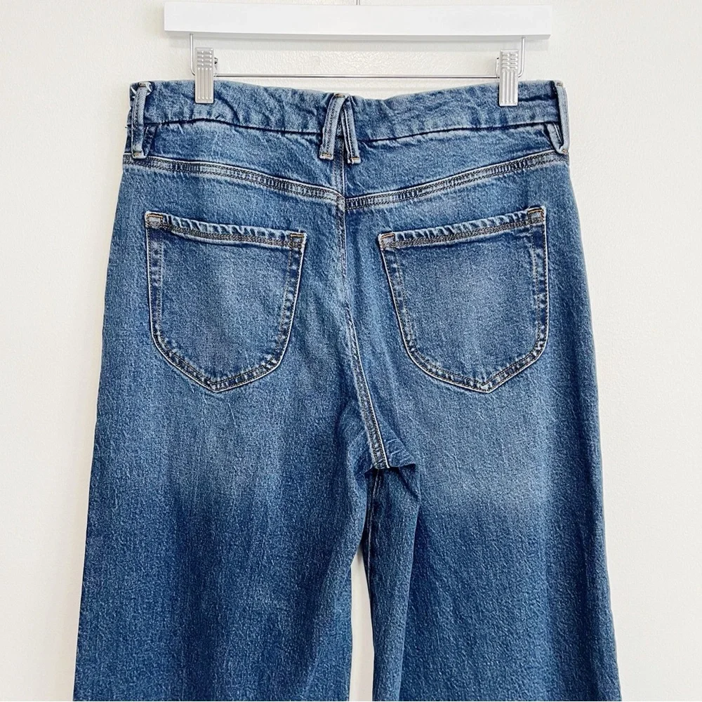 Good American Good Waist PALAZZO Patch Pocket Trouser Jeans Size 31 - Picture 7 of 10